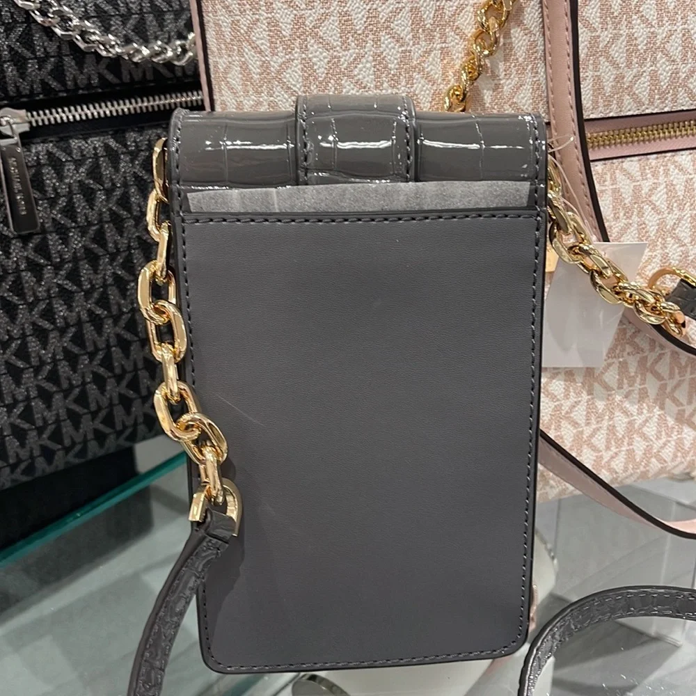 Michael Kors Carmen Small NS Phone XBODY HairCalf 
HTHR Gray Multi - Picture 12 of 16